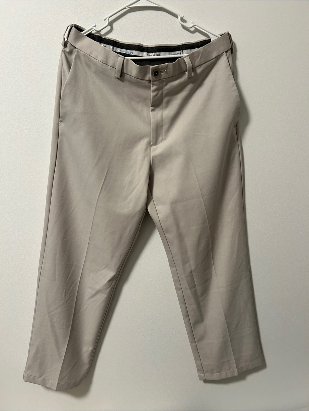 Haggar Men's Dress Pants in Light Khaki